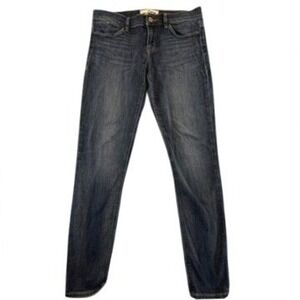 Dittos Super Skinny Mid Rise Jeans Dark Wash Blue Denim Womens Size 27